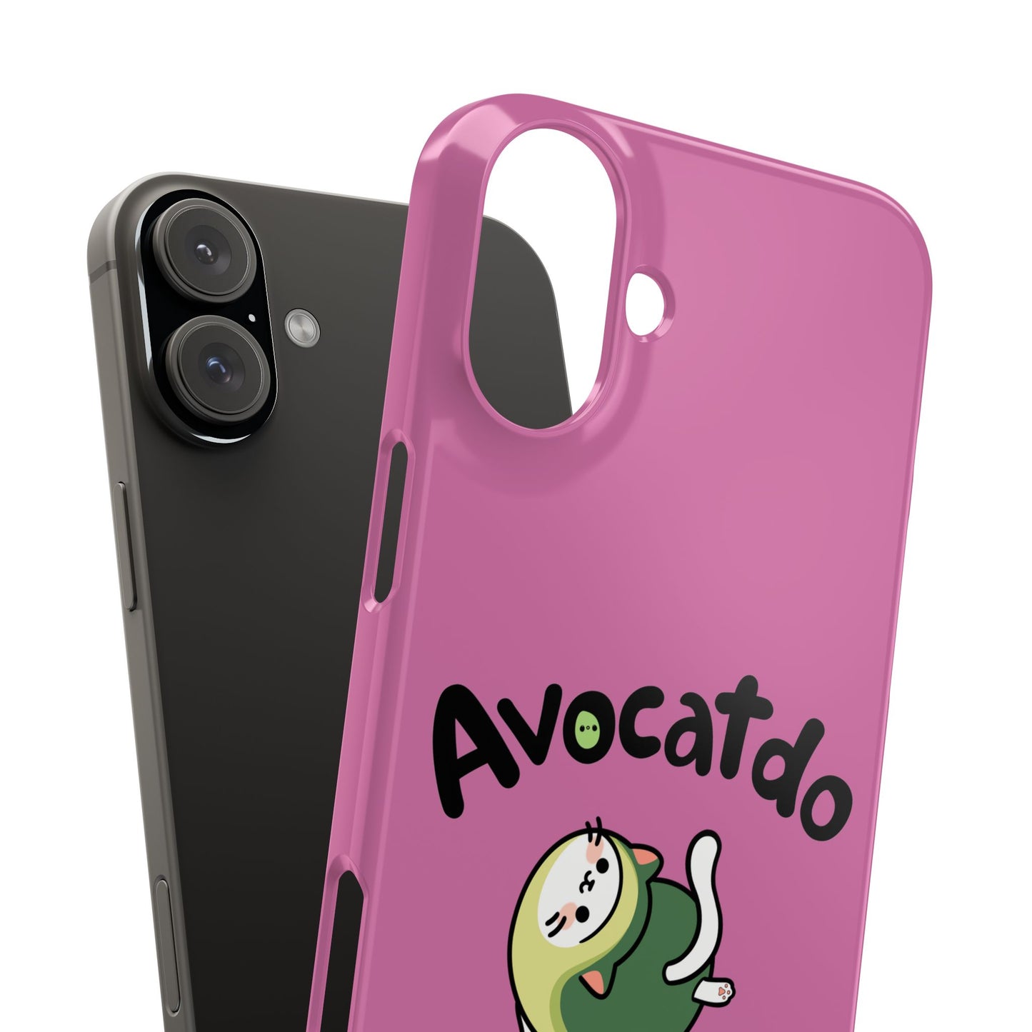Pink Upward Facing Avocatdo iPhone Cases
