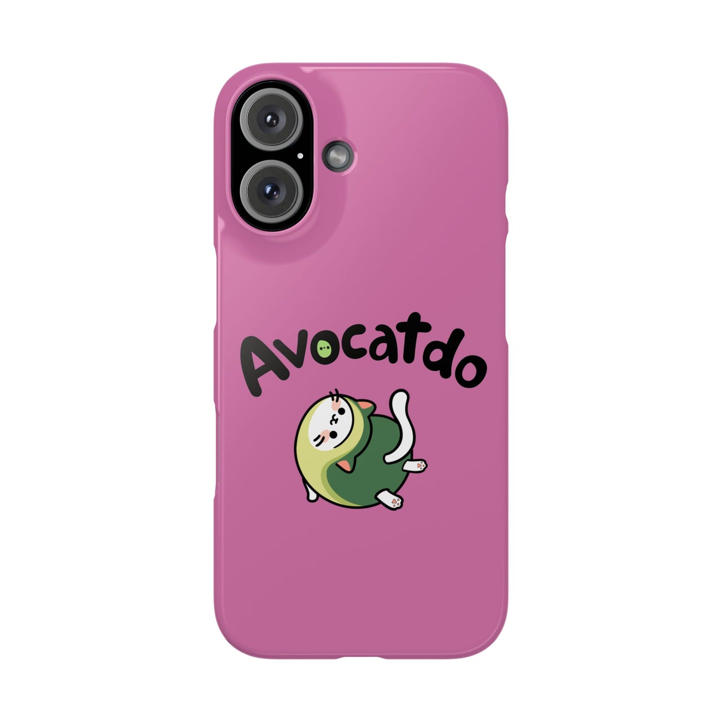 Pink Upward Facing Avocatdo iPhone Cases