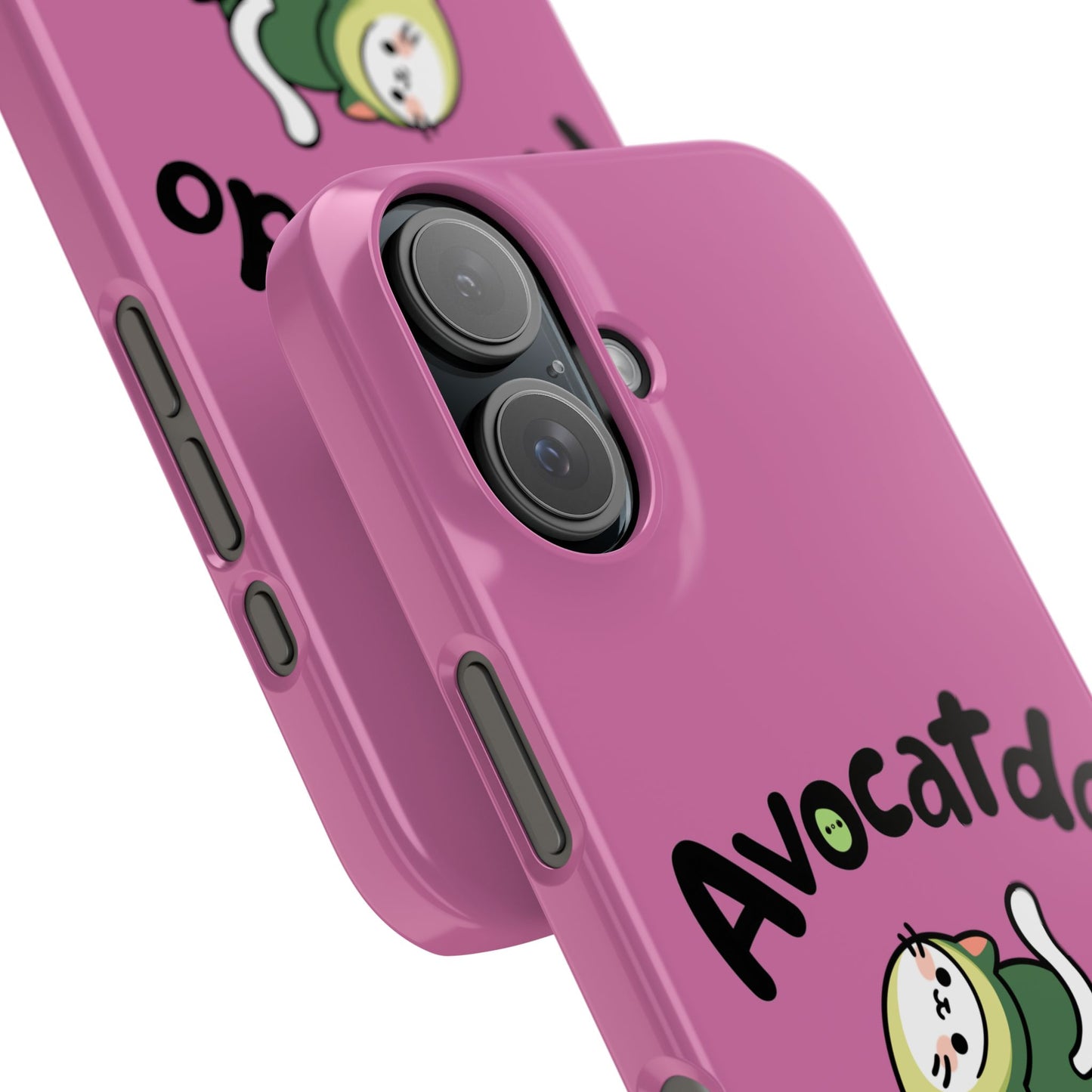 Pink Upward Facing Avocatdo iPhone Cases