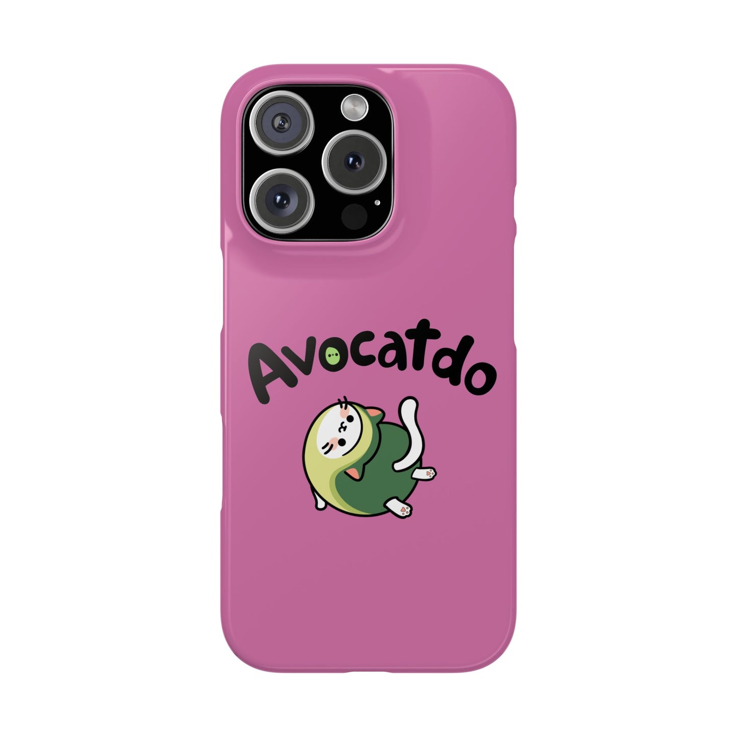 Pink Upward Facing Avocatdo iPhone Cases