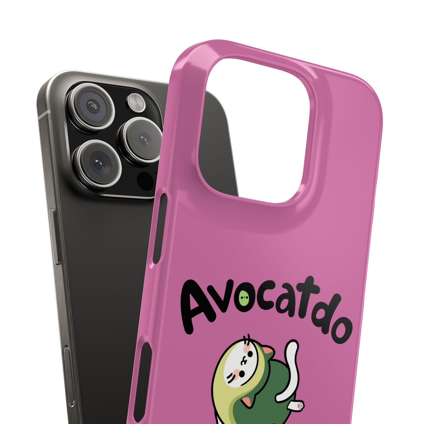 Pink Upward Facing Avocatdo iPhone Cases