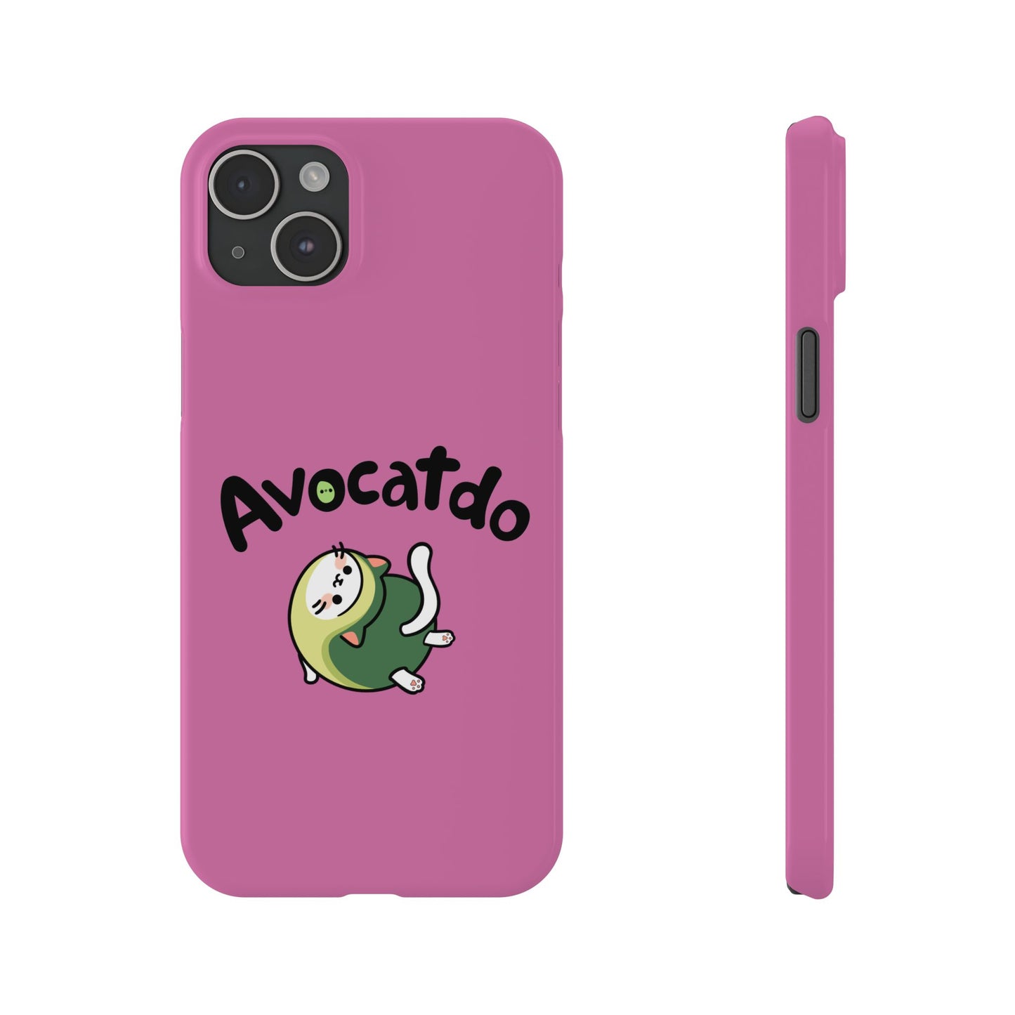 Pink Upward Facing Avocatdo iPhone Cases
