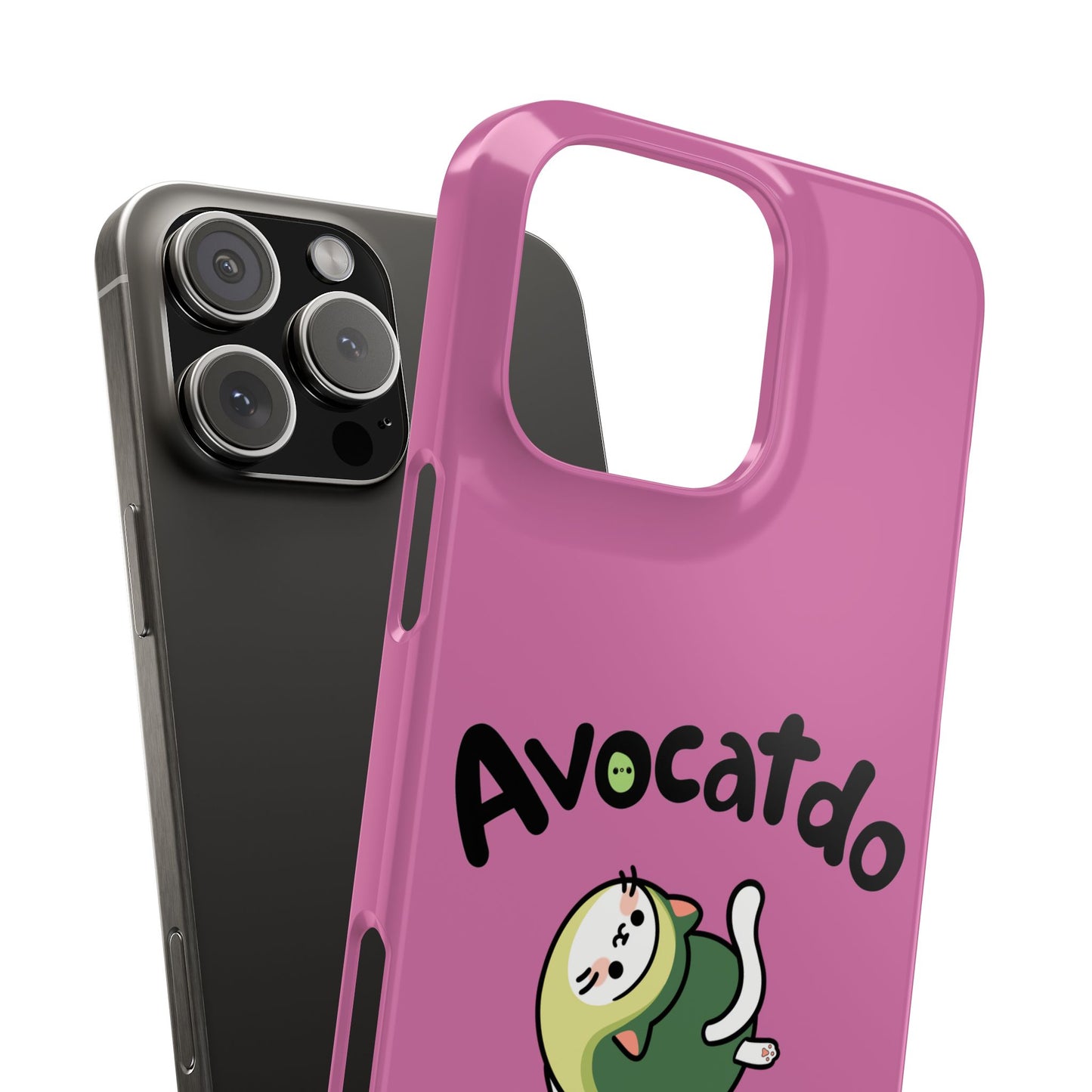 Pink Upward Facing Avocatdo iPhone Cases
