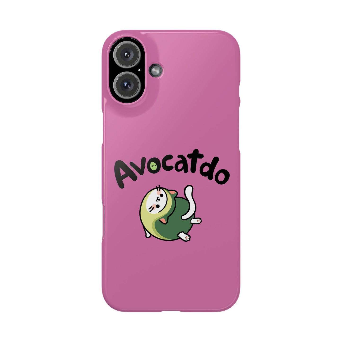 Pink Upward Facing Avocatdo iPhone Cases