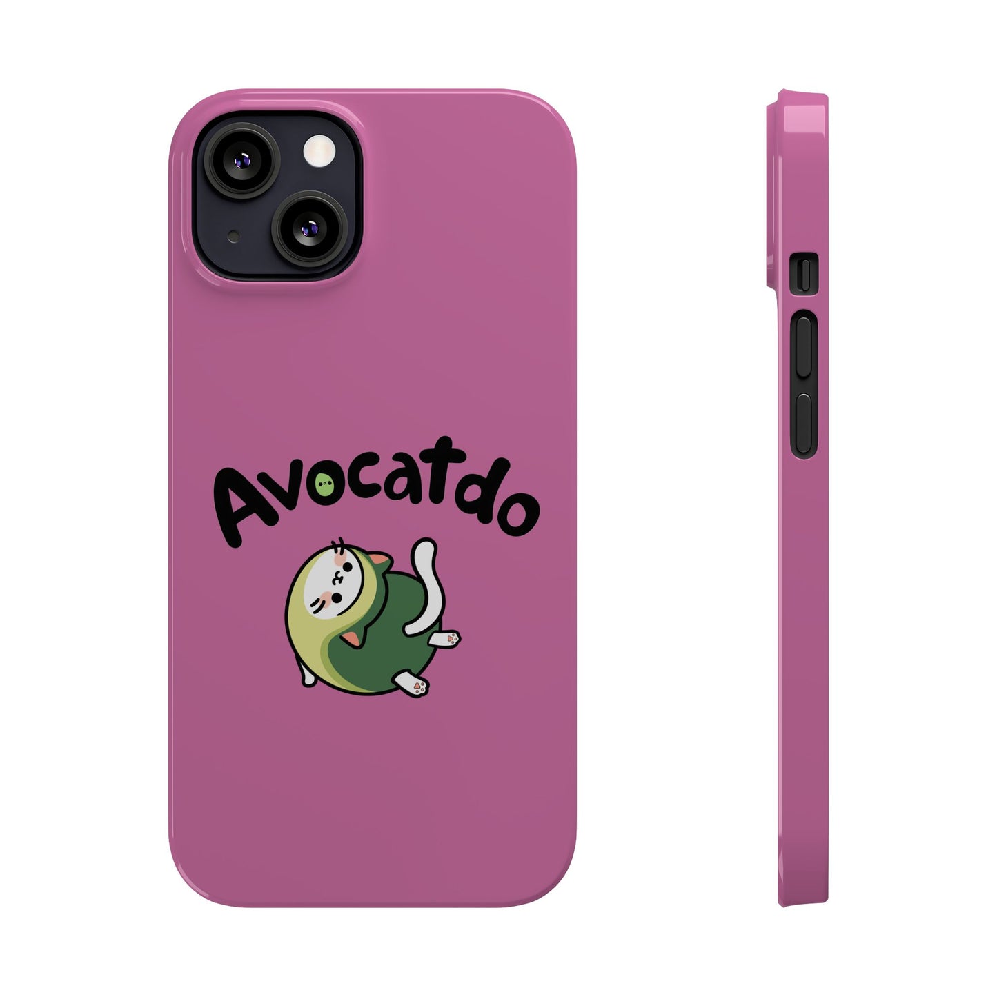 Pink Upward Facing Avocatdo iPhone Cases