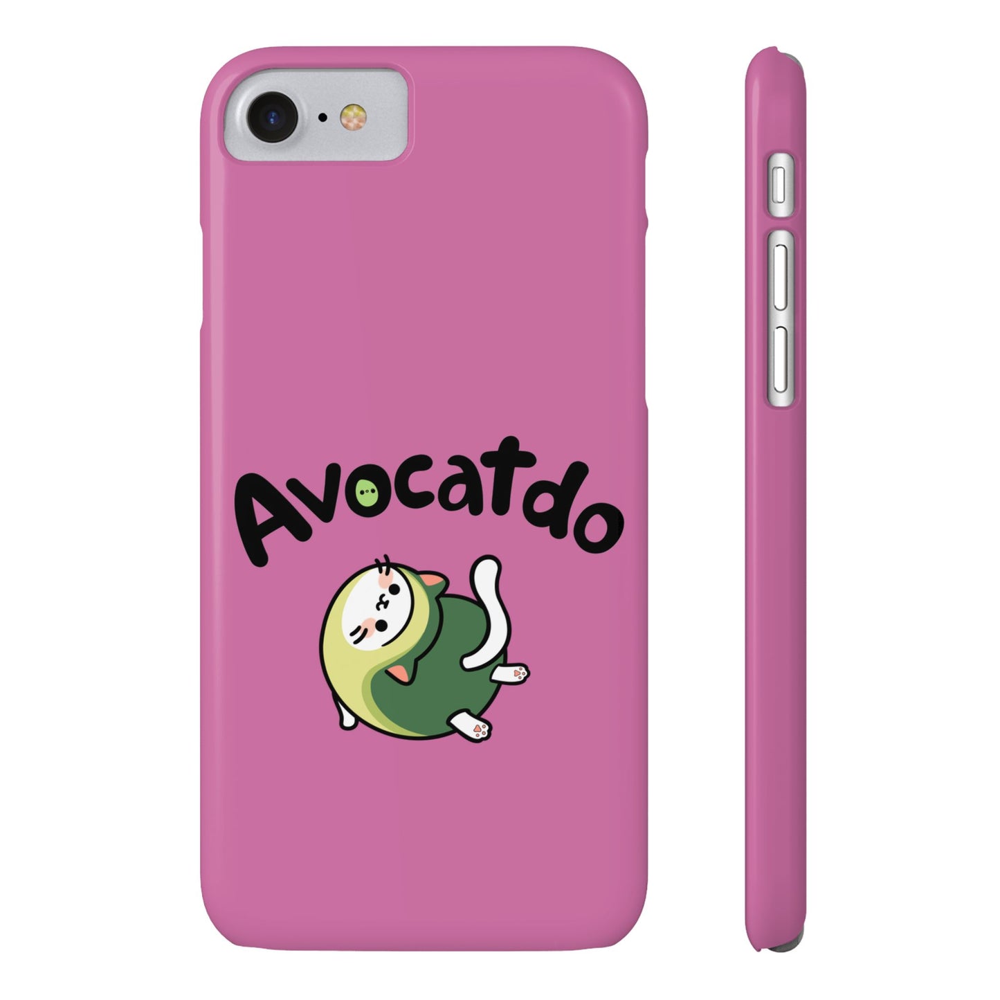 Pink Upward Facing Avocatdo iPhone Cases