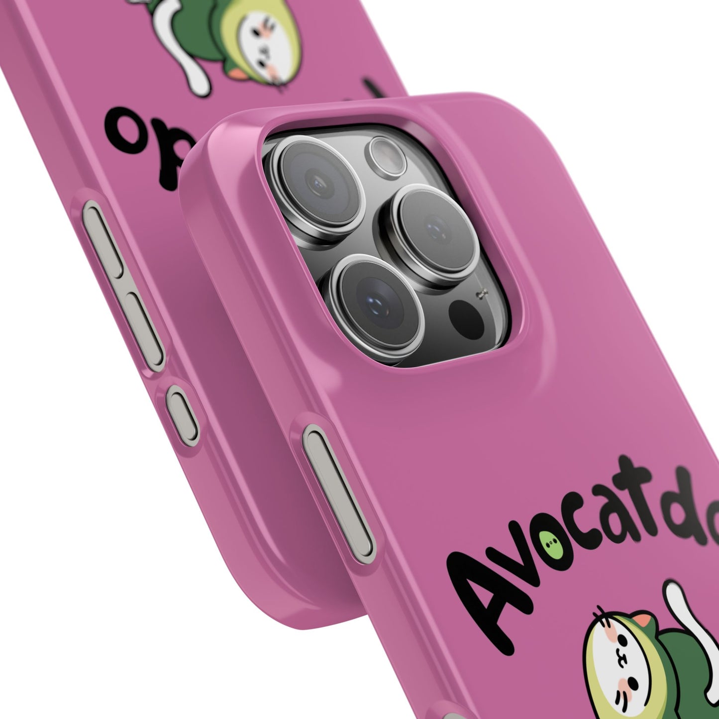 Pink Upward Facing Avocatdo iPhone Cases