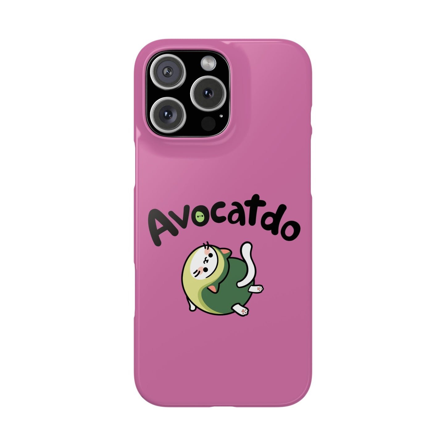 Pink Upward Facing Avocatdo iPhone Cases