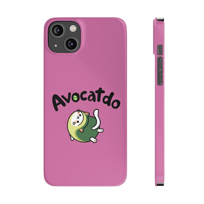 Pink Upward Facing Avocatdo iPhone Cases