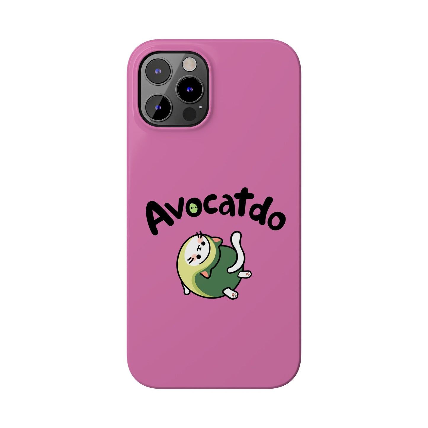 Pink Upward Facing Avocatdo iPhone Cases