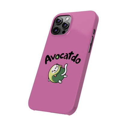 Pink Upward Facing Avocatdo iPhone Cases