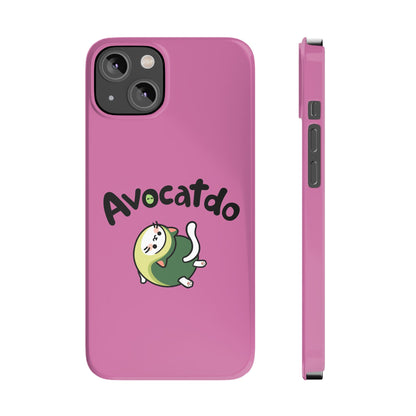 Pink Upward Facing Avocatdo iPhone Cases