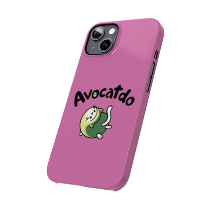 Pink Upward Facing Avocatdo iPhone Cases