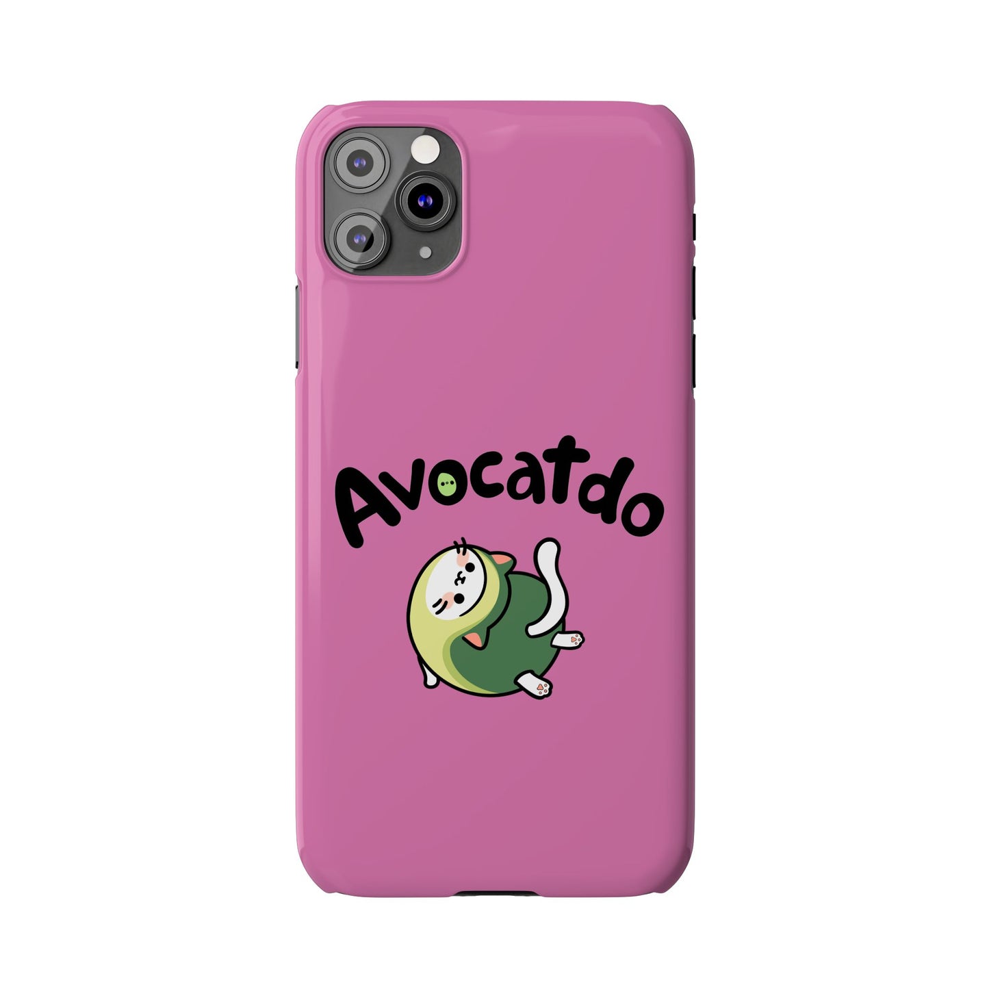 Pink Upward Facing Avocatdo iPhone Cases