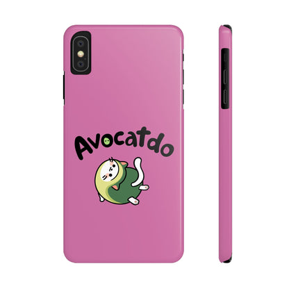 Pink Upward Facing Avocatdo iPhone Cases