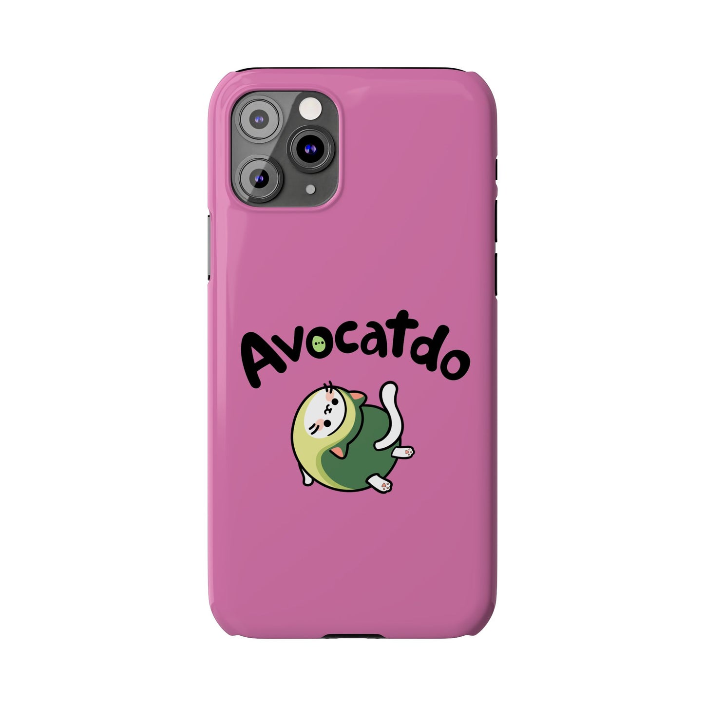 Pink Upward Facing Avocatdo iPhone Cases