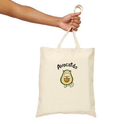 Avocatdo Tree Pose Cotton Tote Bag