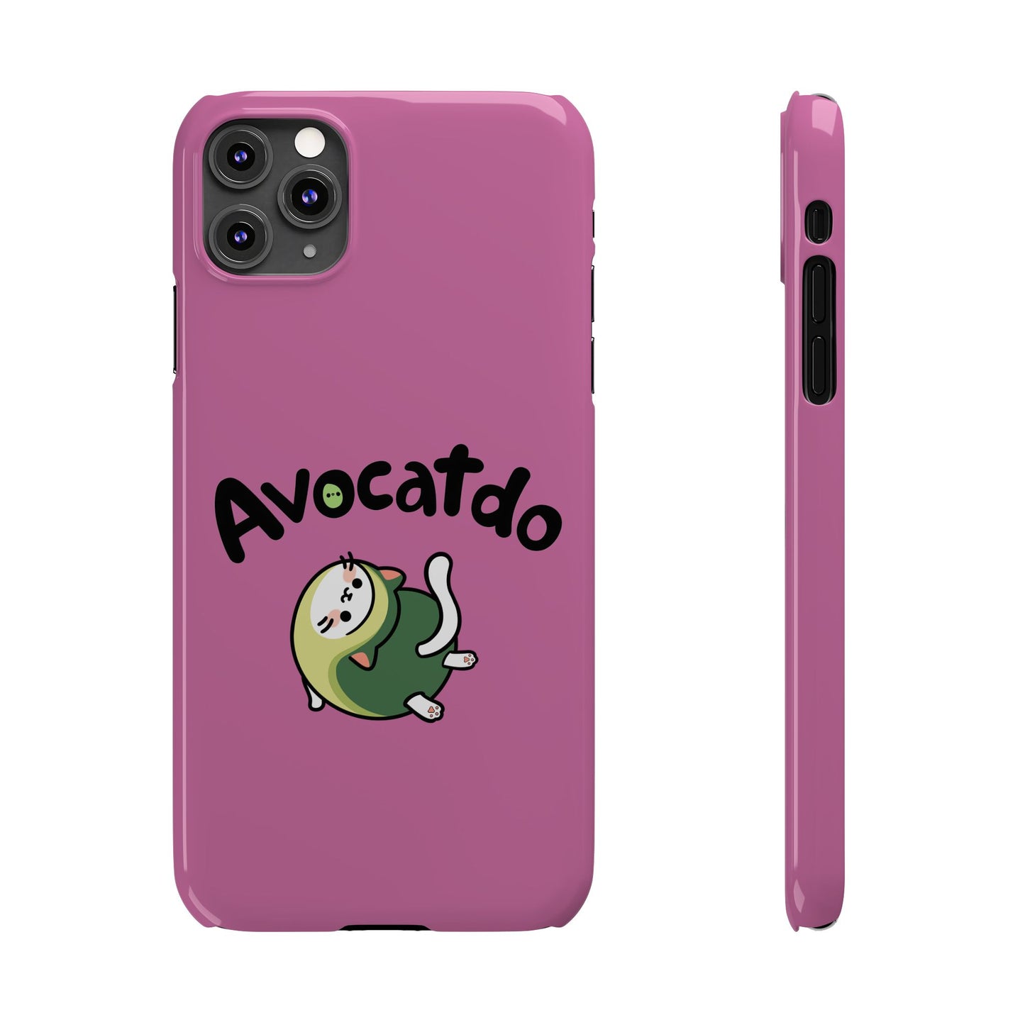 Pink Upward Facing Avocatdo iPhone Cases