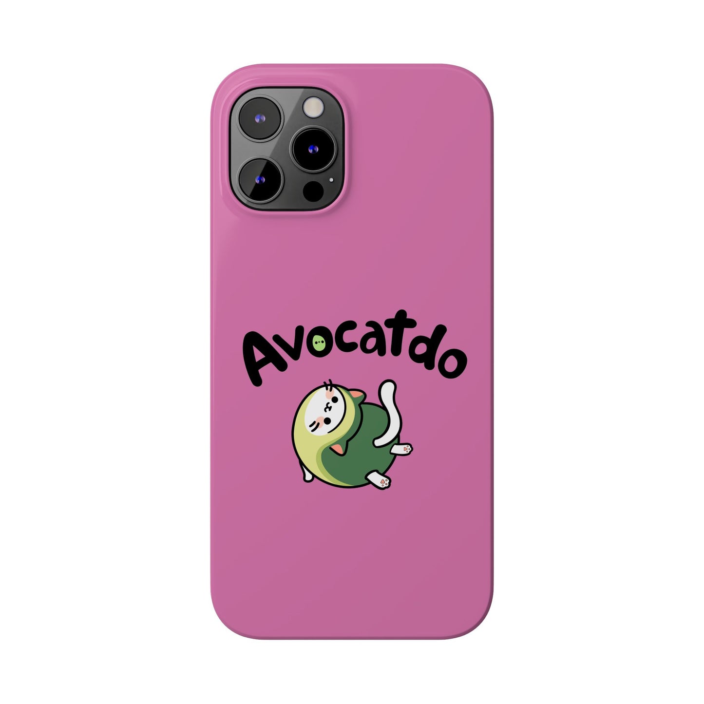 Pink Upward Facing Avocatdo iPhone Cases