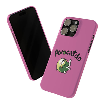 Pink Upward Facing Avocatdo iPhone Cases