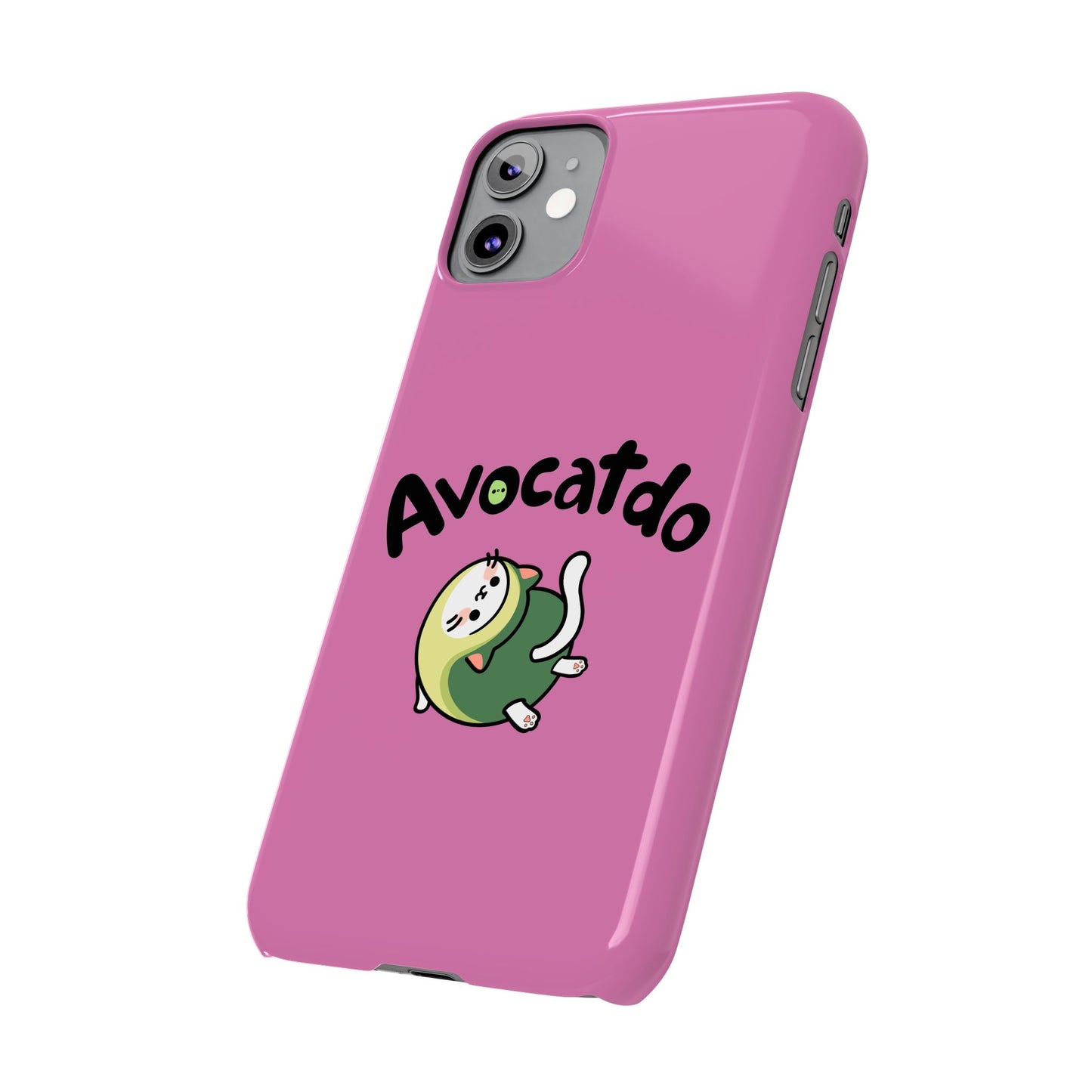 Pink Upward Facing Avocatdo iPhone Cases