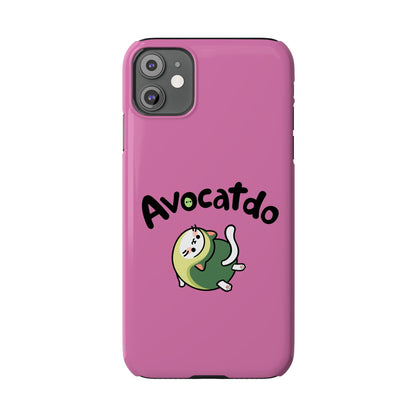 Pink Upward Facing Avocatdo iPhone Cases