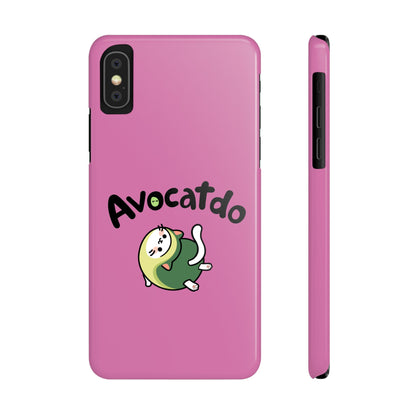 Pink Upward Facing Avocatdo iPhone Cases