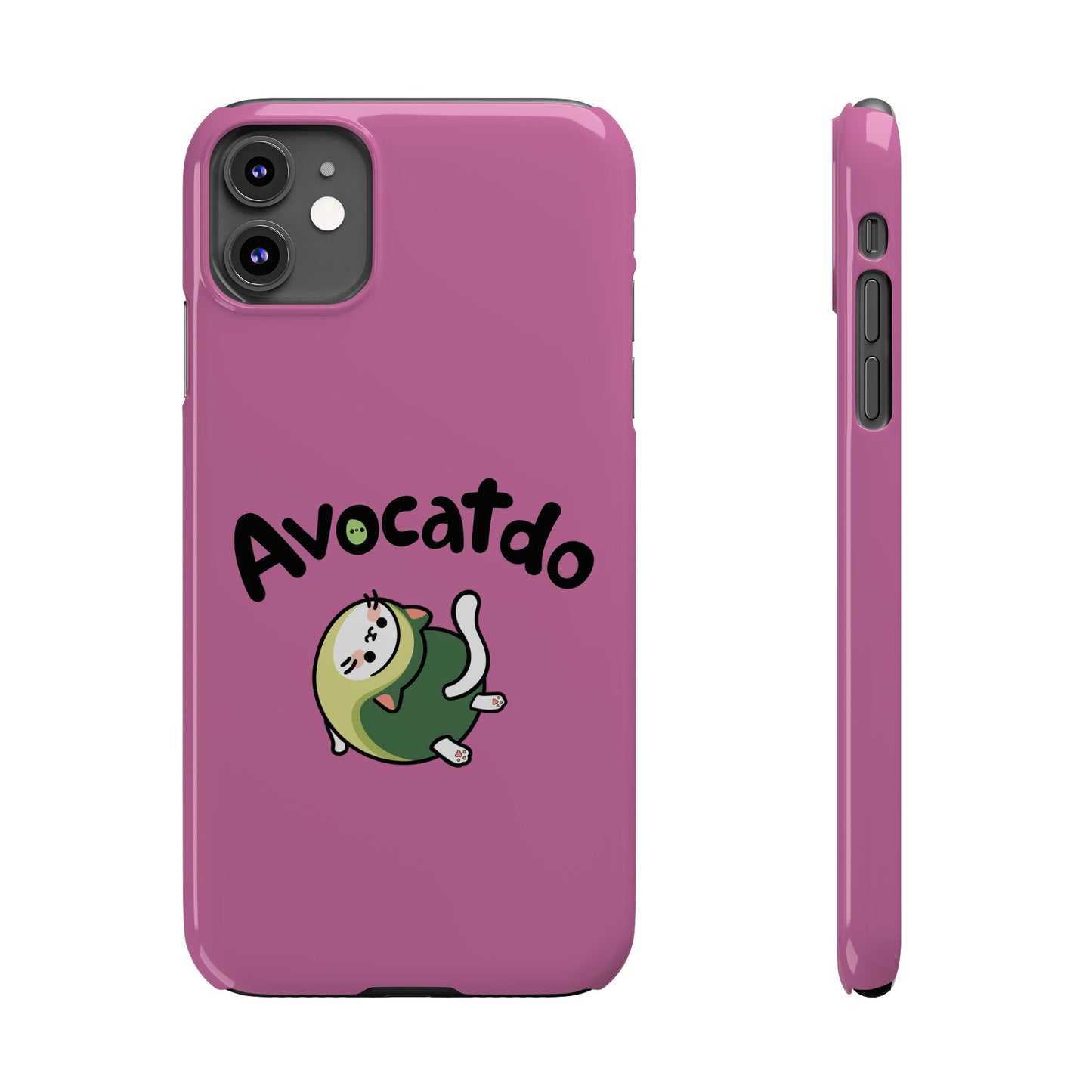 Pink Upward Facing Avocatdo iPhone Cases