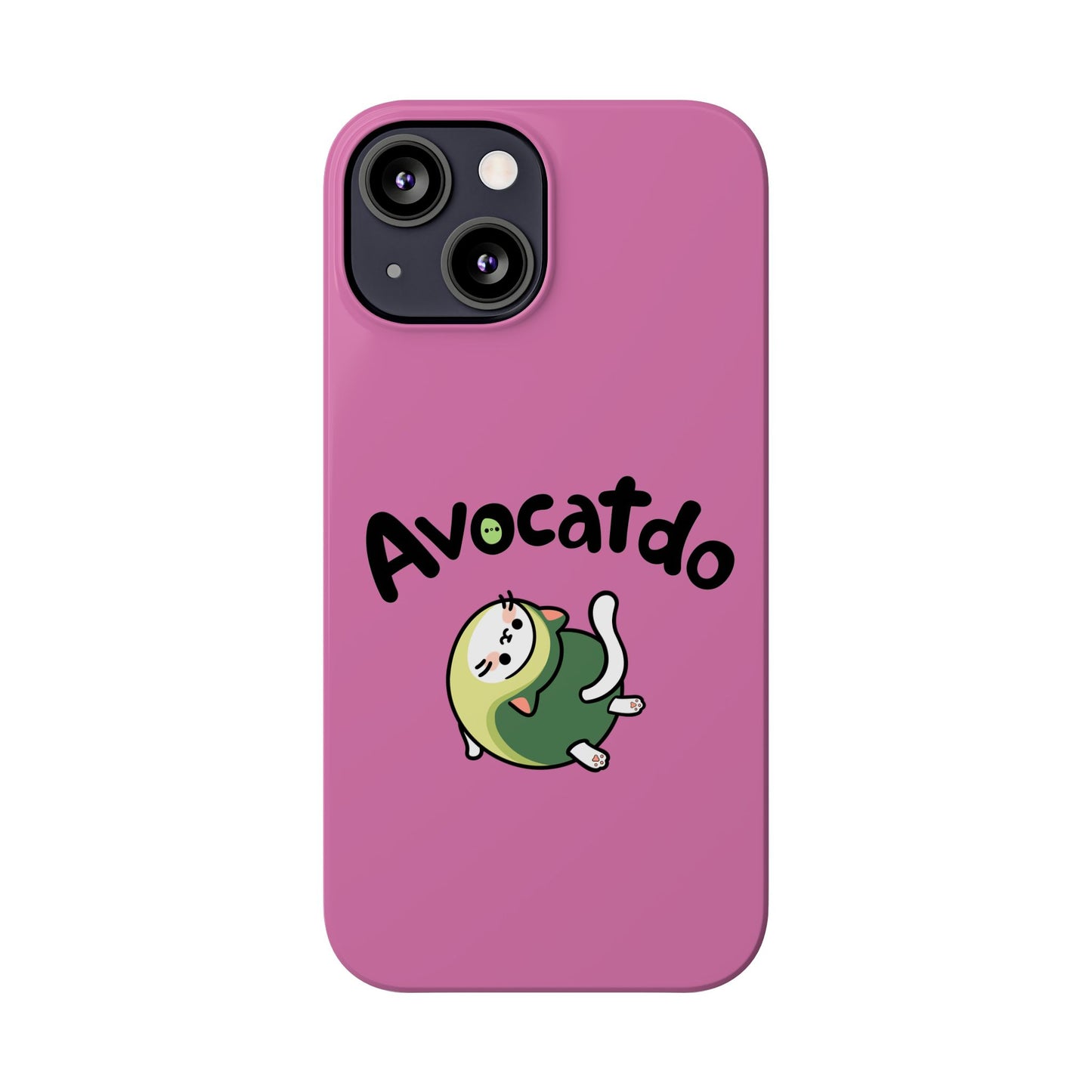 Pink Upward Facing Avocatdo iPhone Cases