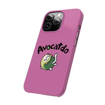 Pink Upward Facing Avocatdo iPhone Cases