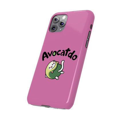 Pink Upward Facing Avocatdo iPhone Cases