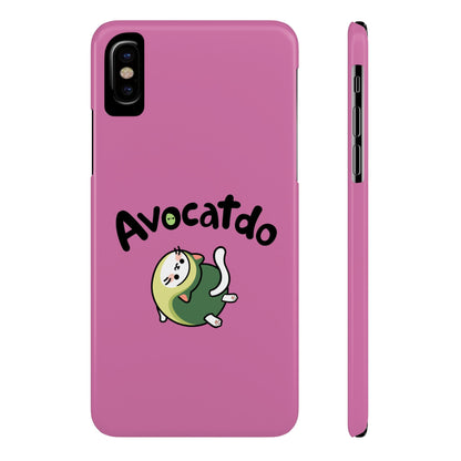 Pink Upward Facing Avocatdo iPhone Cases