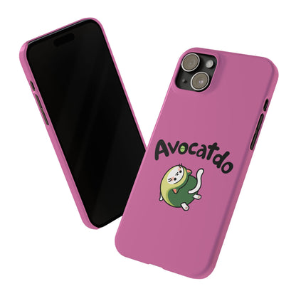 Pink Upward Facing Avocatdo iPhone Cases