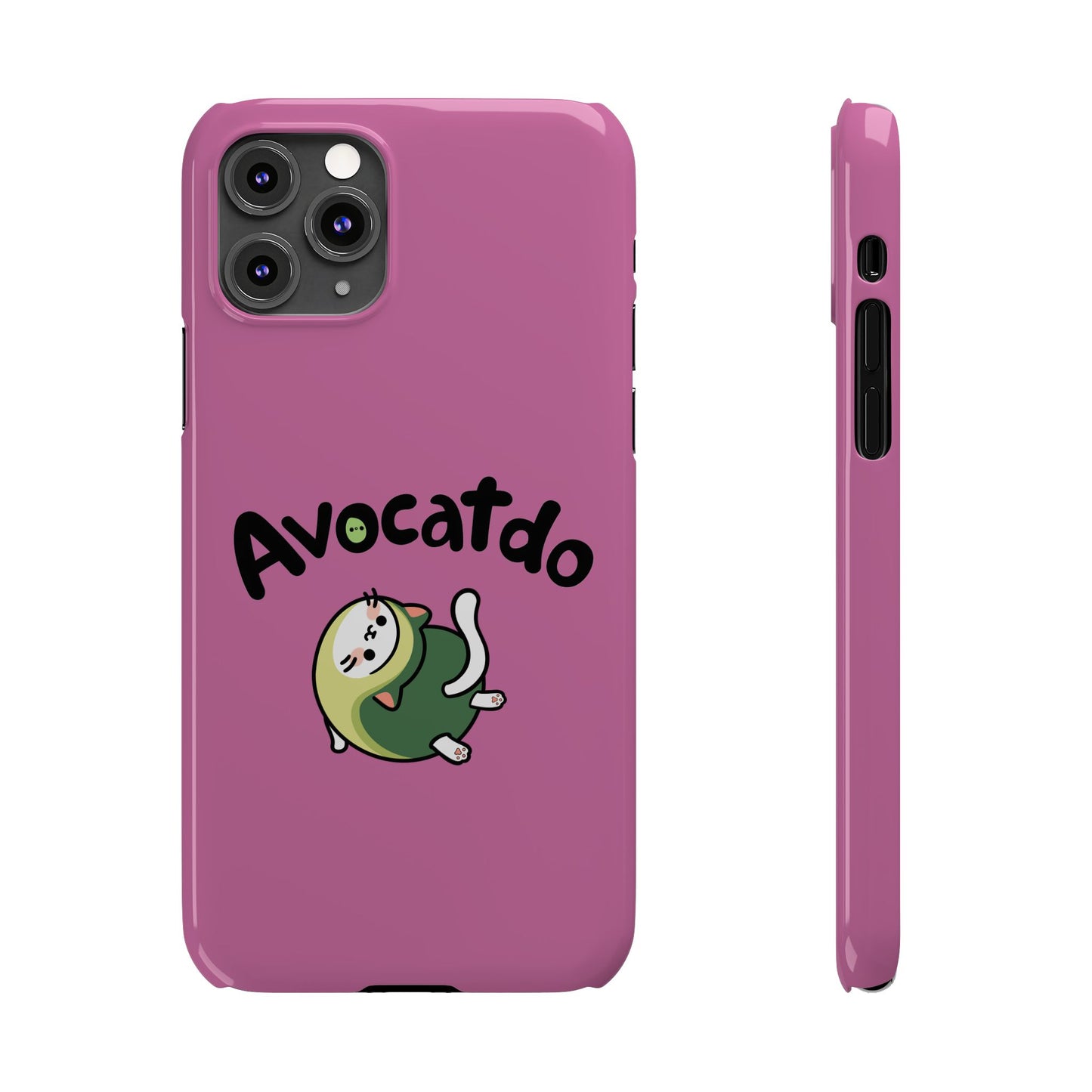 Pink Upward Facing Avocatdo iPhone Cases