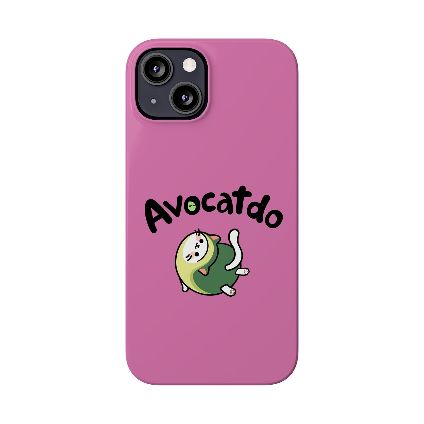 Pink Upward Facing Avocatdo iPhone Cases