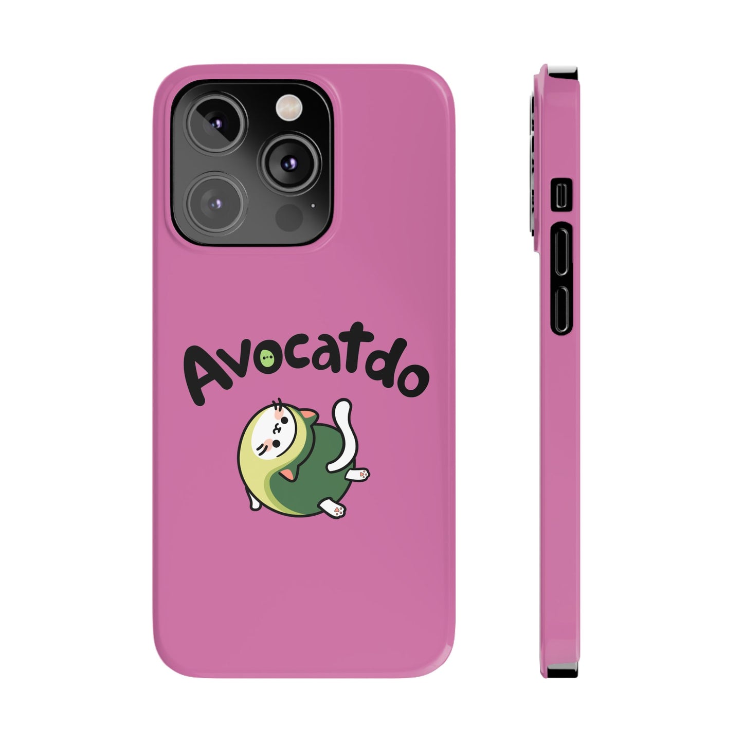 Pink Upward Facing Avocatdo iPhone Cases