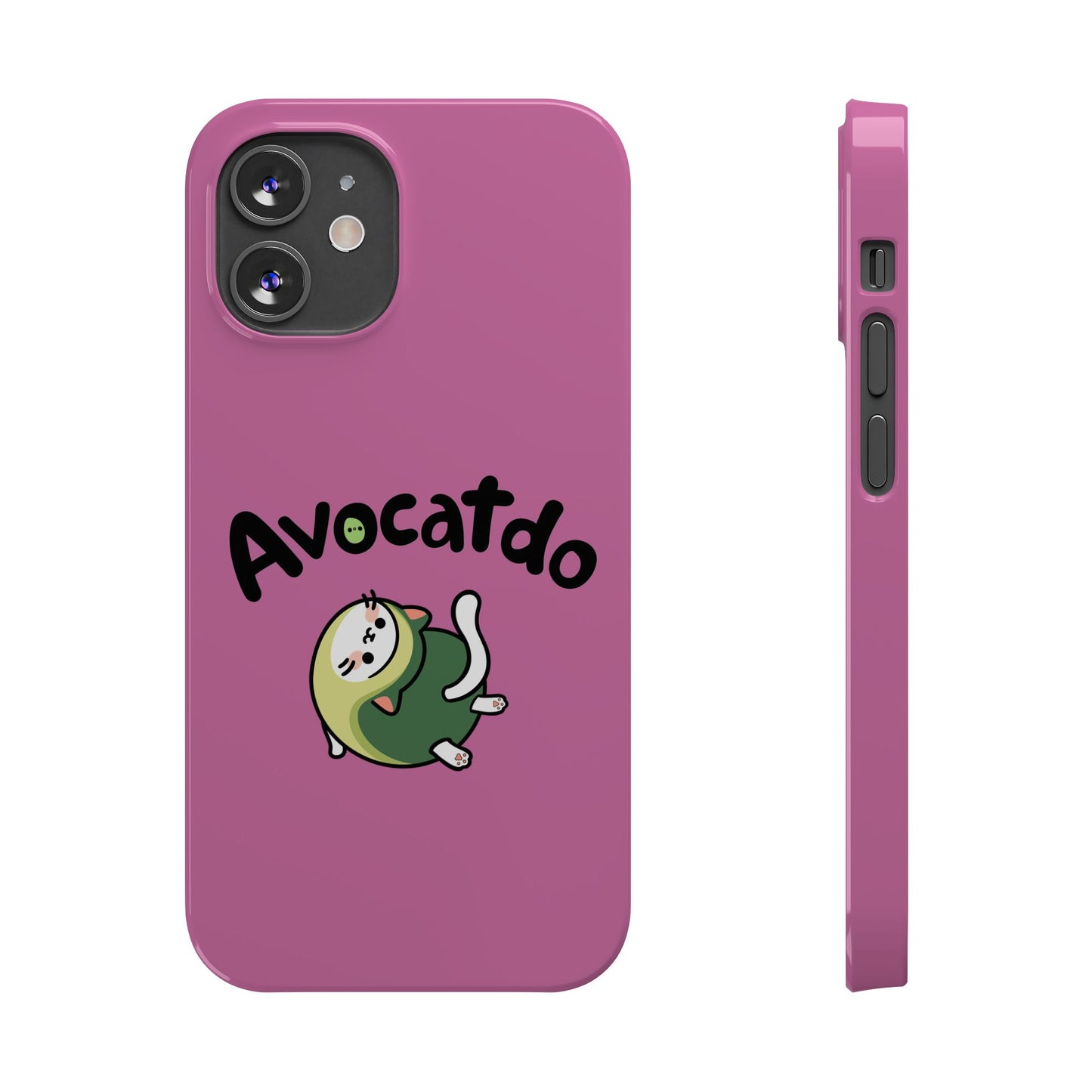 Pink Upward Facing Avocatdo iPhone Cases