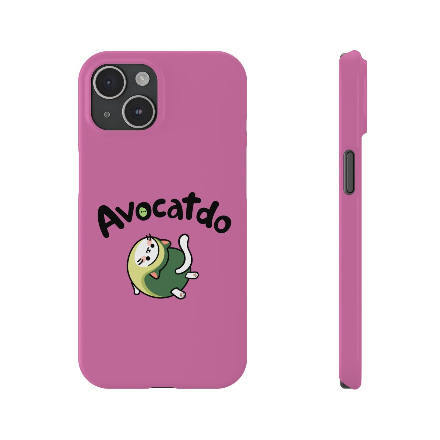 Pink Upward Facing Avocatdo iPhone Cases