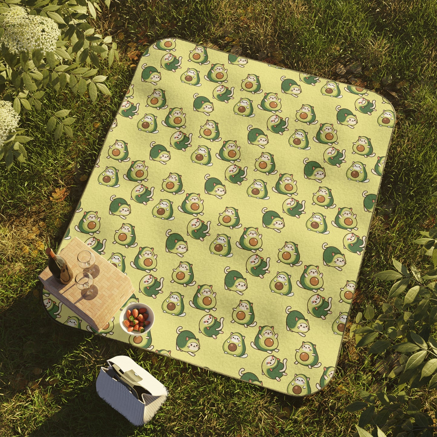 Avocatdo Pattern Picnic Blanket